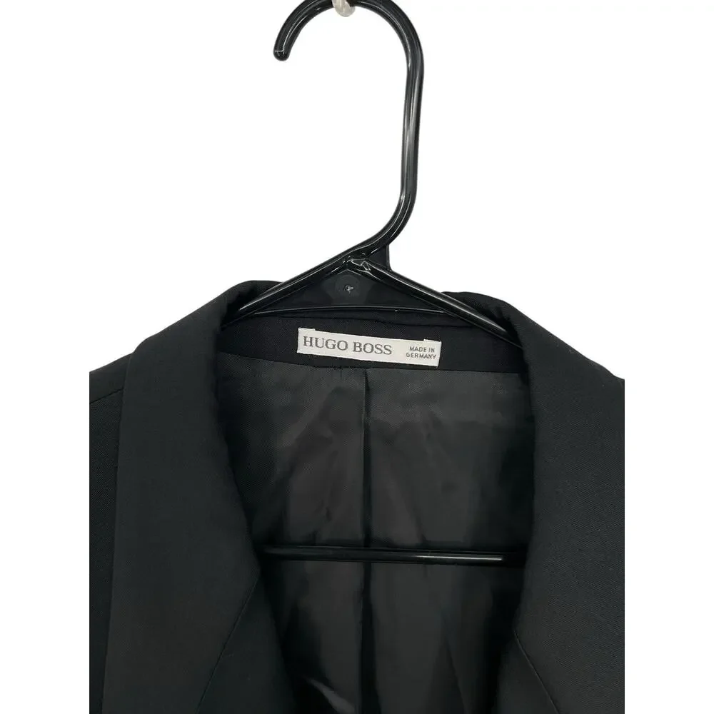 Hugo Boss Tuxedo Jacket Blazer Double Breasted Black Wool Armstrong Blues 42R